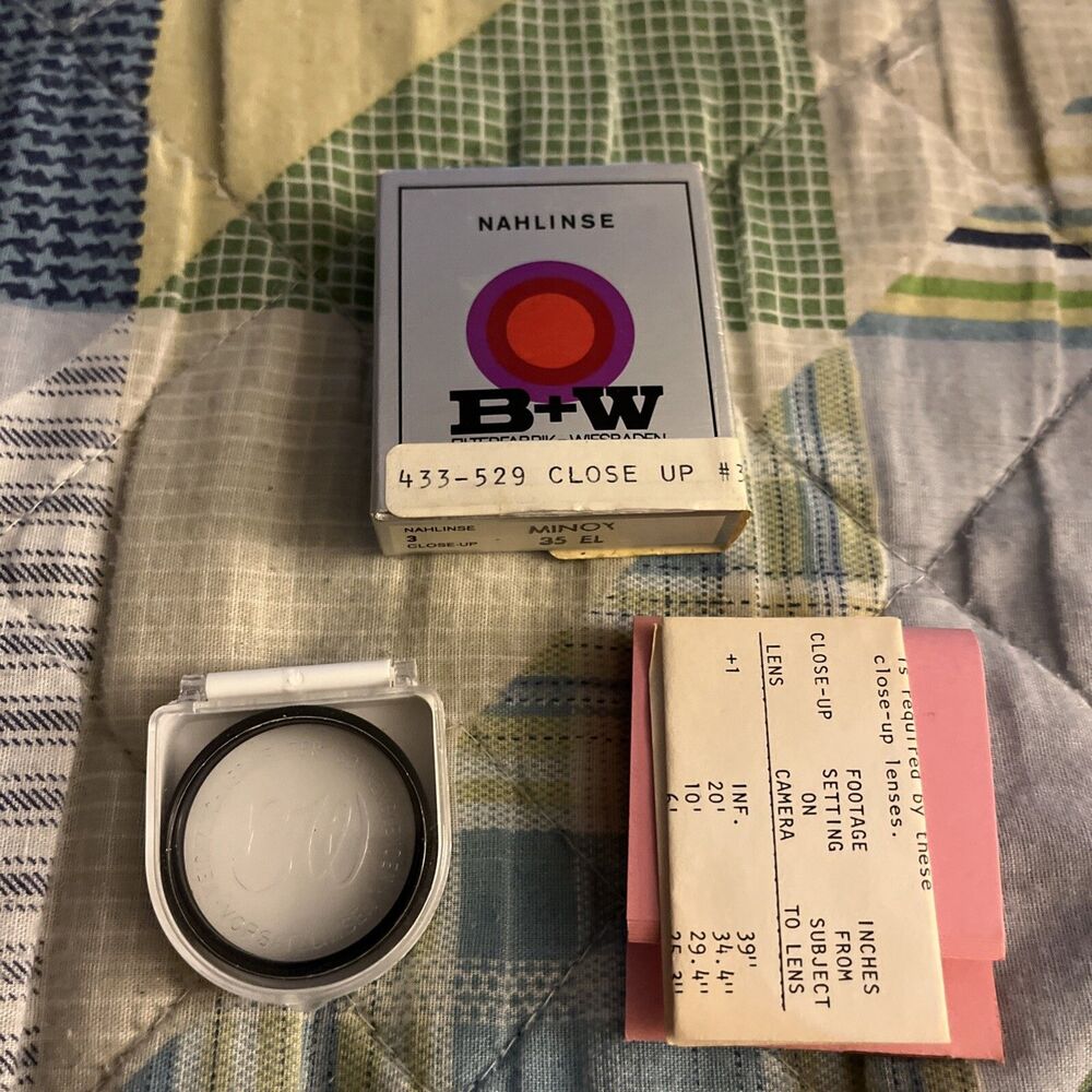 B+W 35EL NL 3 lens filter for Minox 35EL Cameras New In Box